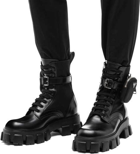 prada mens combat boots|Prada ankle boots men's.